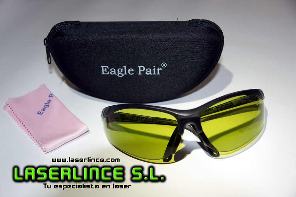 Infrared laser protection glasses of 800-1100 nm OD 6+